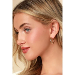 Boru Kalın Mini Halka Küpe