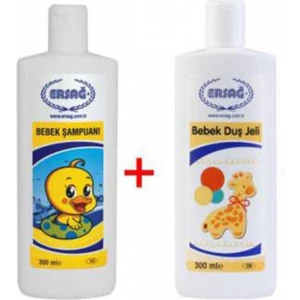 Bebek Şampuanı 300 ml Hediyesi Bebek Duş Jeli 300 ml