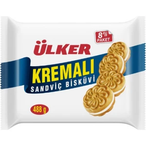 Kremalı Sandviç Bisküvi 8x61gr 488 Gr