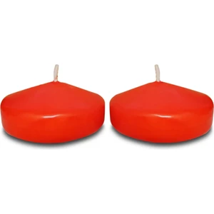 Lecarbee Candles 2'li Büyük Yüzen Mum - Kırmızı
