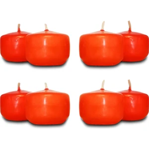 Lecarbee Candles 8’li Küçük Yüzen Mum - Kırmızı