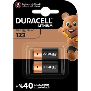 CR123A 3V Lityum Pil 2'li Paket