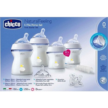 Chicco Natural Feeling Biberon Seti Silikon Malzeme Hızlı Fiyatı