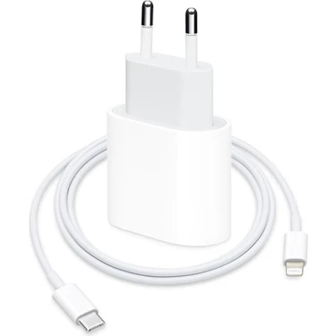 Iphone 20 Watt Hızlı Şarj Adaptörü + Type-C Lightning