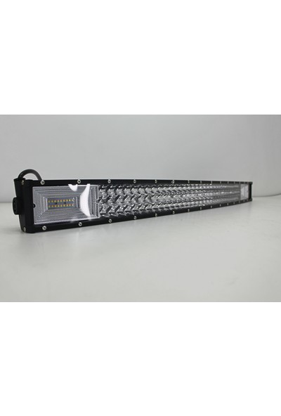 Aracım Oto Aksesuar Off-Road 80 cm Turuncu Beyaz 5 Mod Eğimli 3 Sıra LED