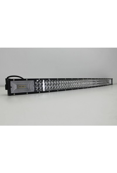 Aracım Oto Aksesuar Off-Road 105 cm Eğimli Turuncu Beyaz 5 Mod 3 Sıra LED