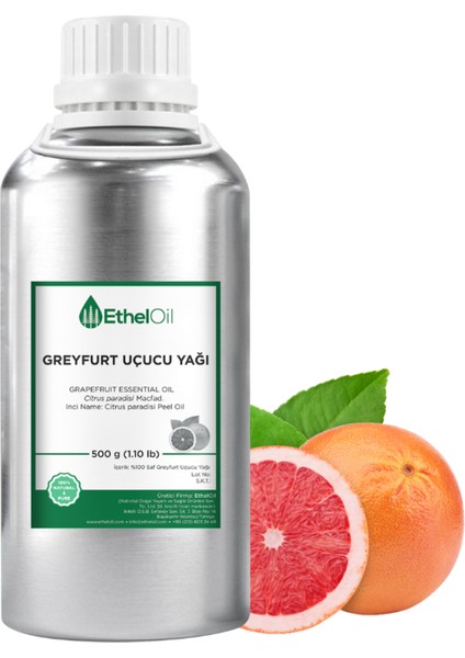 Greyfurt Uçucu Yağı - Etheloil - 500 gr - %100 Saf ve Doğal Uçucu Yağ - Üretici Firma ,yüksek Kalite – Grapefruit Essential Oil - Citrus Paradisi Macfad.