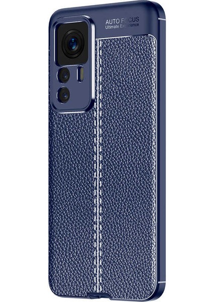 Xiaomi 12T Pro Kılıf Niss Deri Desen Silikon