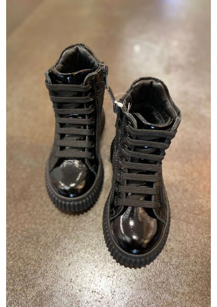 26-36 Numara Kız Çocuk Hakiki Deri Siyah Bot fiyatları