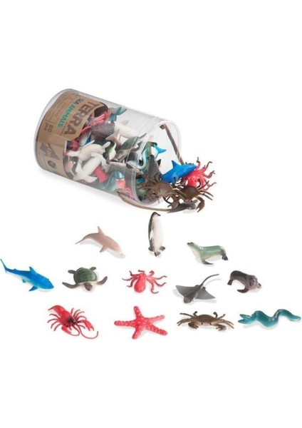 60 Parça Küçük Oyun Seti - Deniz Canlıları