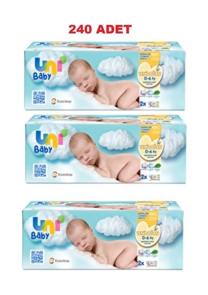 Yenidoğan Islak Mendil 6X40
