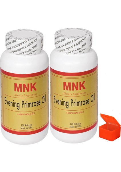 Evening Primrose Oil Çuha Çiçeği Yağı 240 Softgel + Hap Kutusu