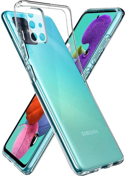 Dijital İndirim Samsung Galaxy M51 Lux Seri Kamera Korumalı Şeffaf Kılıf