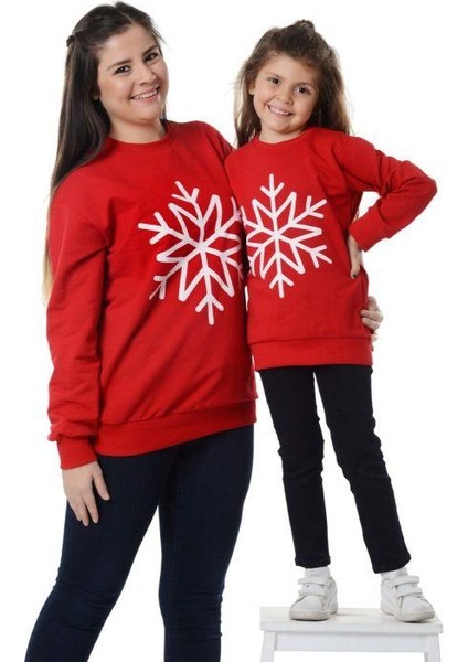 Kartanesi Baskılı Yılbaşı Aile Kombin Sweat fiyatları