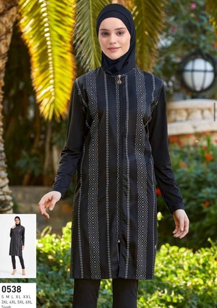 Maresiva 0538 Battal Dijital Desenli Tesettür Mayo fırsatları