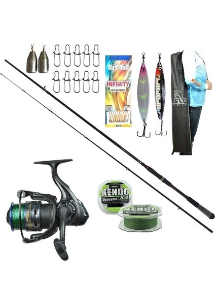 Rx Lure 270CM 10-35GR Oslo 4000 2+1 Bilye Spin Olta Takımı Seti