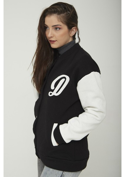 Kadın Arkası Baskılı Kolej Mont Kolej Ceket indirimleri