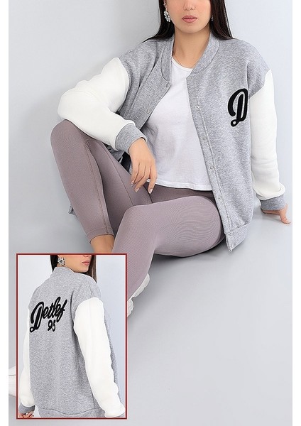 Kadın Arkası Baskılı Kolej Mont Kolej Ceket fiyatları