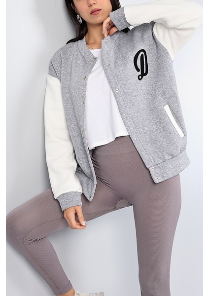 Kadın Arkası Baskılı Kolej Mont Kolej Ceket indirimleri