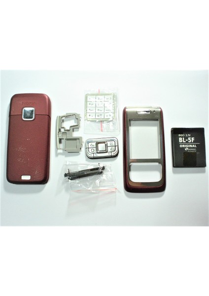 Nokia E65 Kasa Kapak Tuş+Bl-5f Batarya