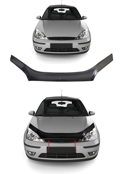 Ford Focus Uyumlu 2005-2008 Abs Kaput Rüzgarlığı