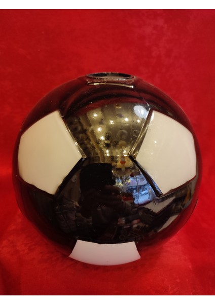 Tekli Avize Camı Beşiktaş Spor Siyah - Beyaz.Çapı:20.00cm.