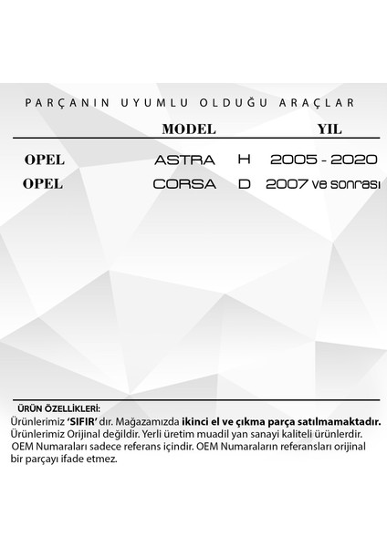 Opel Astra H, Corsa D Için 6 Ileri Vites Topuzu-Siyah