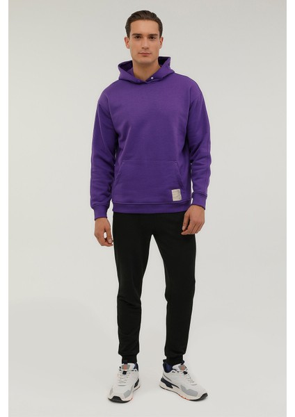 M-CG516 Smooth  2pr K Mor Erkek Sweatshirt