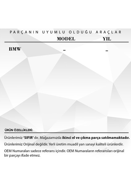 Bmw Için Plaka Vida Kapağı- Siyah fiyatları