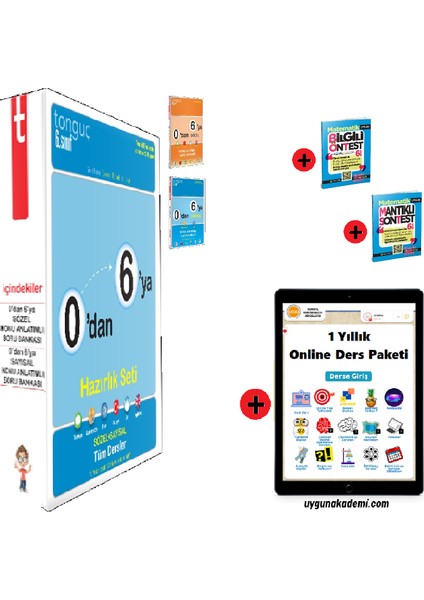 6. Sınıf 0'dan 6'ya Konu Anlatımlı Soru Bankası Seti - Sadık Uygun Yayınları Temel Matematik ve Yeni Nesil Matematik Soru Bankası Seti - 1 Yıllık Online Ders Paketi