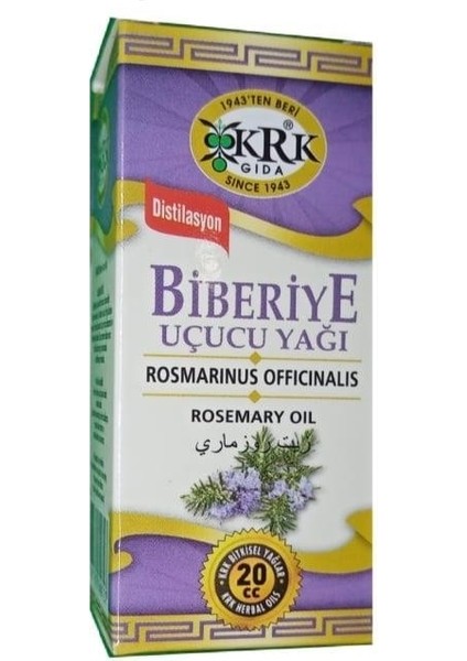 Distilasyon Saf Biberiye Uçucu Yağı 20 ml