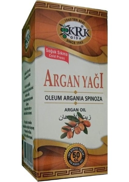 Krk Gıda Soğuk Sıkım Argan Yağı 50 ml