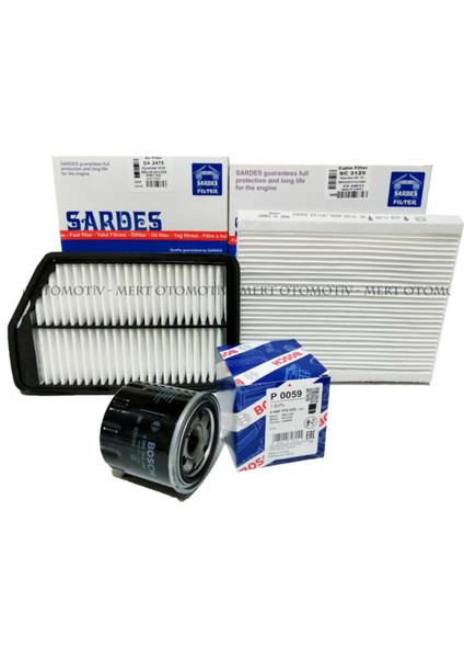 Hyundai I30 1.6 Benzinli Filtre Bakım Seti (2012-2017)