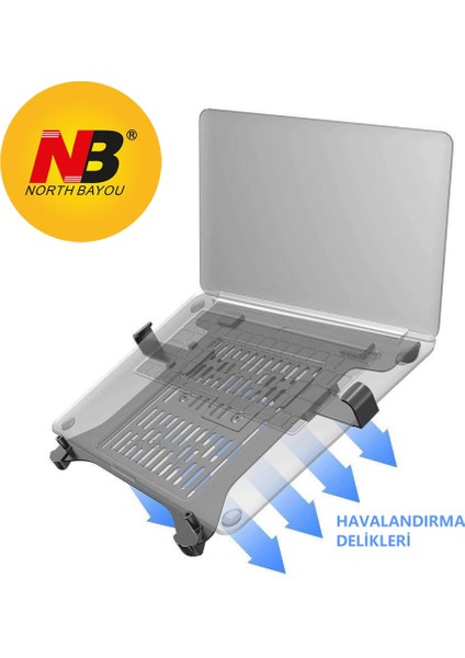 NB FP-2 Monitör Standları için 10"-17" Uyumlu Vesa Montaj Laptop Standı