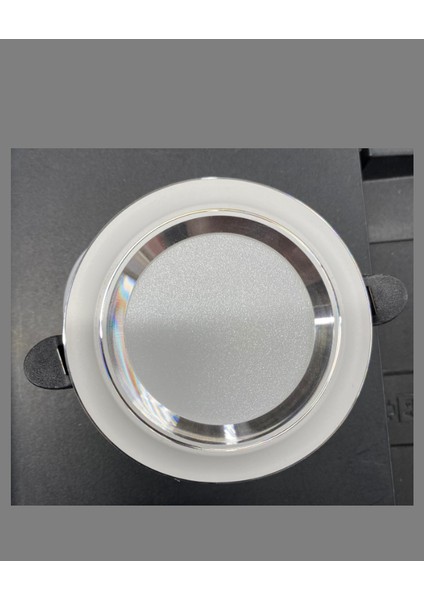 6 W Sıva Altı Cob Led Beyaz-Krom Kasa Spot Gömme Tavan Armatürü 3 Renk CT-5257