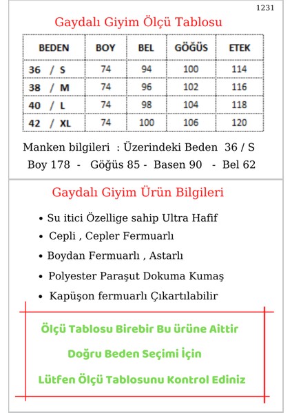 Gaydalı Giyim Kadın Yeşil Kısa Bel Bağcıklı Kapüşonlu Astarlı Su Itici  Hafif Trençkot