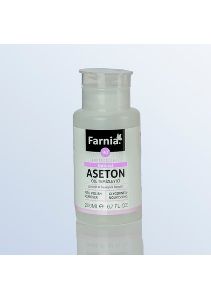 Profesyonel Oje Temizleyici Aseton Naturel Pompalı 200 ml 90 Derece