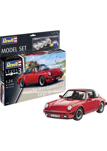 1:24 Model Set Araba Porsche 911 3.2 Targa G-Model 67689