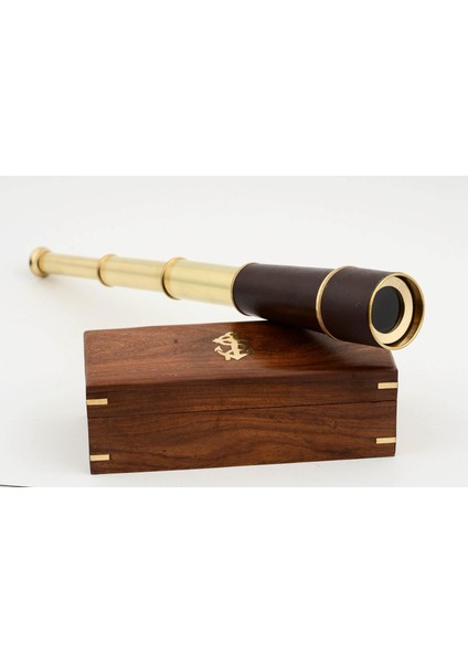 Pirinç Kutulu Dürbün Dekoratif Hediyelik