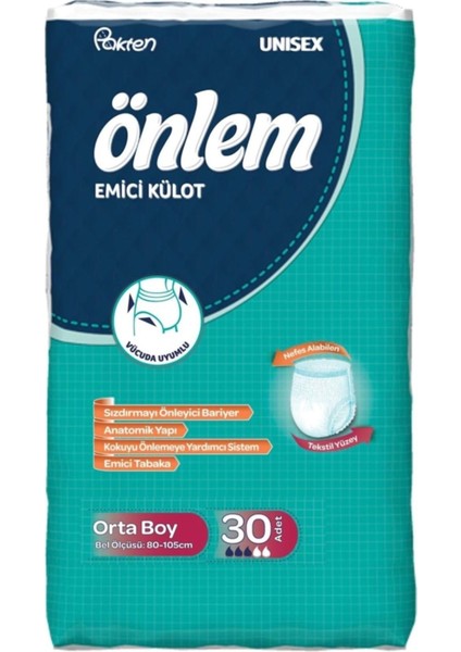 Emici Külot Hasta Bezi Medium Orta 60 Adet