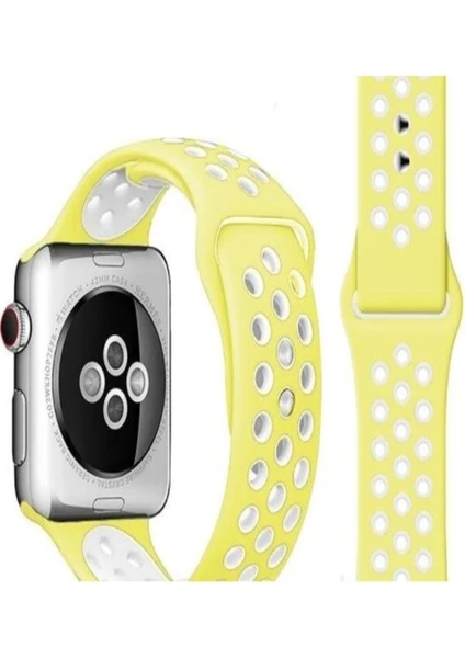 Apple Watch  Kalite Kordon Kayış Bileklik Delikli Spor Band Apple Watch Uyumlu Kordon 42/44MM Apple Watch