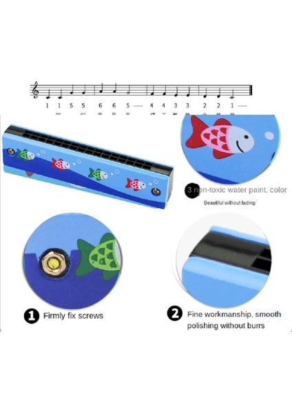 Mızıka Sevimli Armonika Enstrüman Çocuklar Için Hediye Karikatür Desenli Müzik Aleti