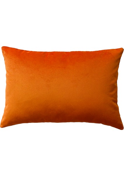 Dekoratif Pullu Göz Desenli Turuncu Kadife Kırlent Kılıfı ( 35 cm x 50 cm ) indirimleri