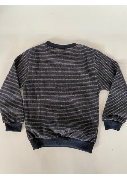 Amiral Kids Erkek Çocuk Kadifemsi Kalın Sweatshirt