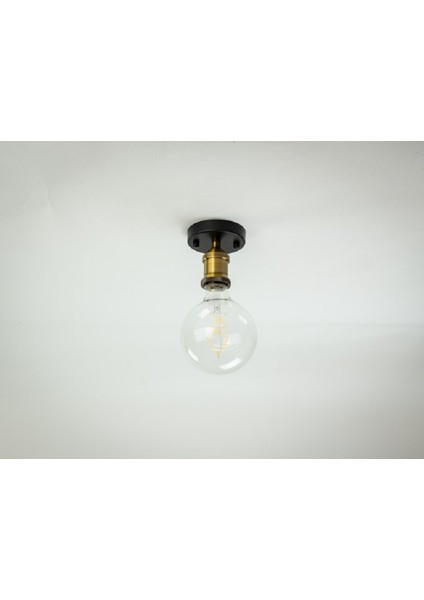 Retro,rustik Kolidor,oda,mutfak,banyo Için Eskitme Duylu Tekli 1XE27 Duylu Plofonyer Avize