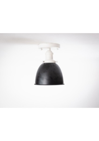 Retro1,rustik,vintage Hol,mutfak,oda,cafe Için 1XE27 Duylu Tekli Metal Plofonyer Avize