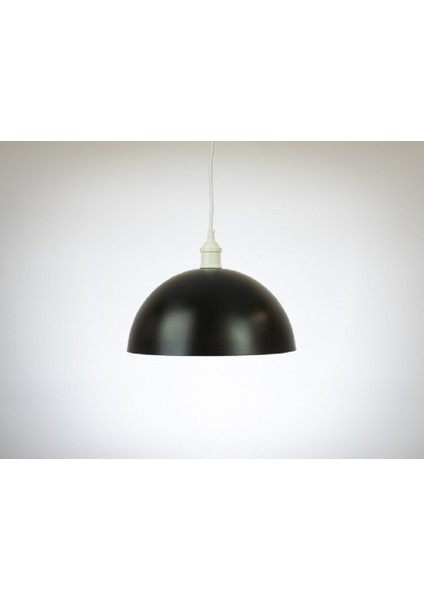 modern,rustik,vintage mutfak,oda,cafe,oteller için siyah 1xe27 metal sarkıt avize çap:40cm