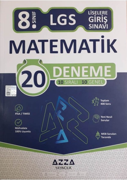 Azza 8.sınıf Lgs Matematik 20 Deneme