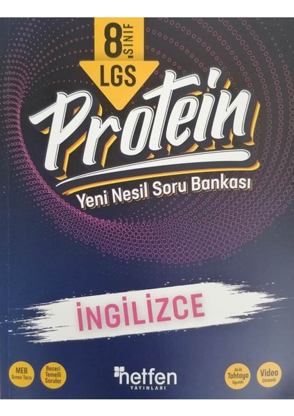 Netfen 8.sınıf Lgs Protein Ingilizce Soru Bankası