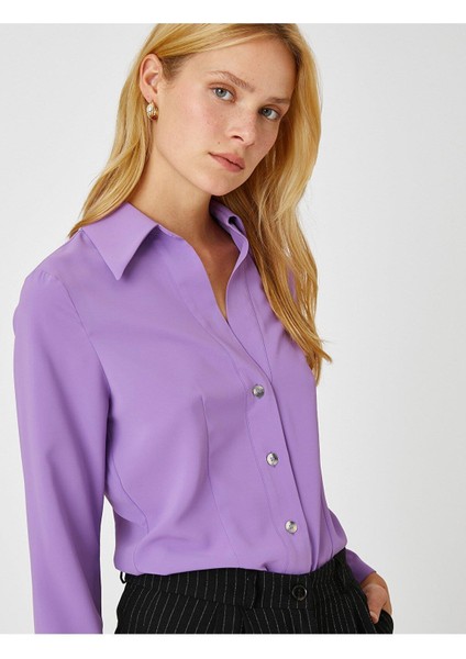 Koton Melis Ağazat XKoton - Metal Düğmeli Gömlek